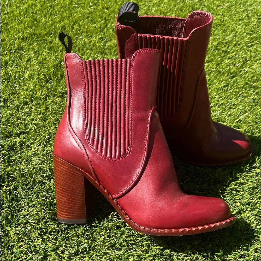 Marc By Marc Jacobs Red Ankle Boots